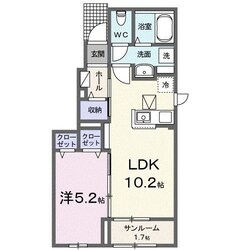 ベルクラージュの物件間取画像